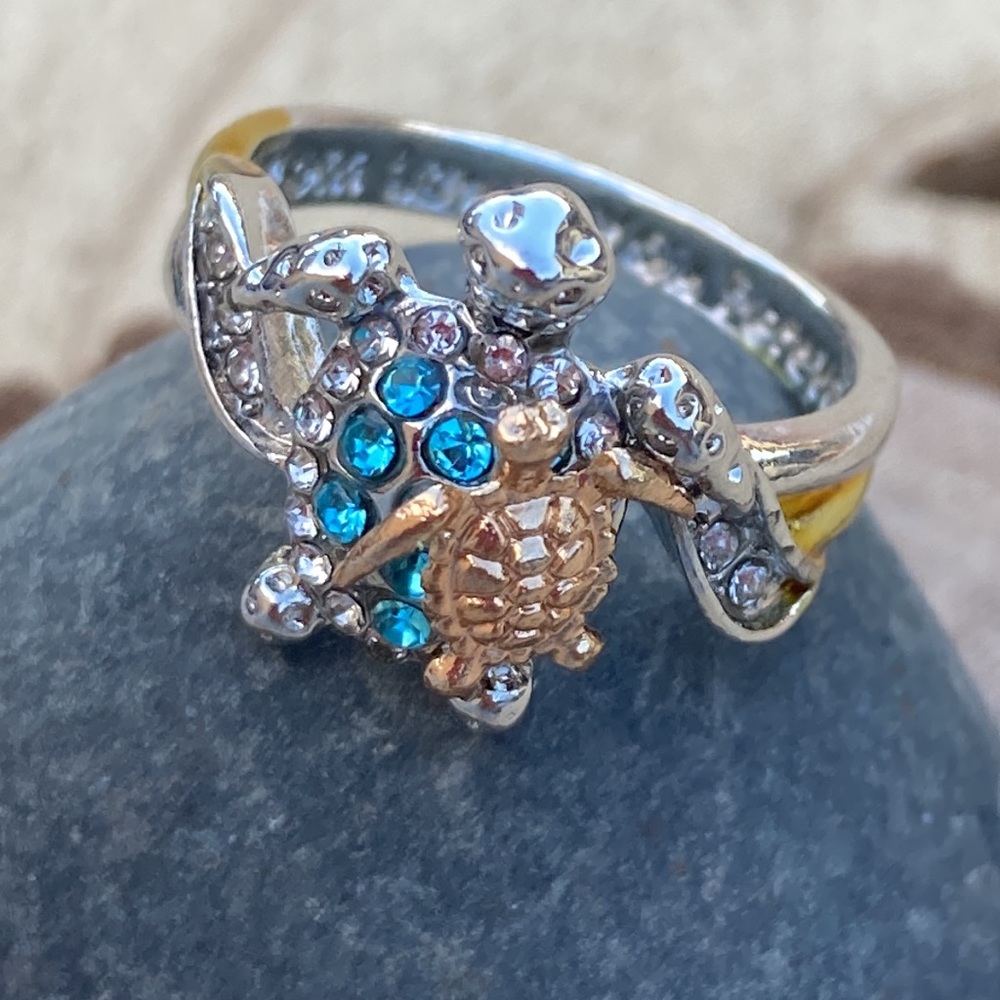 Mom Love you for ever Turtles 🐢 Ring sz 6